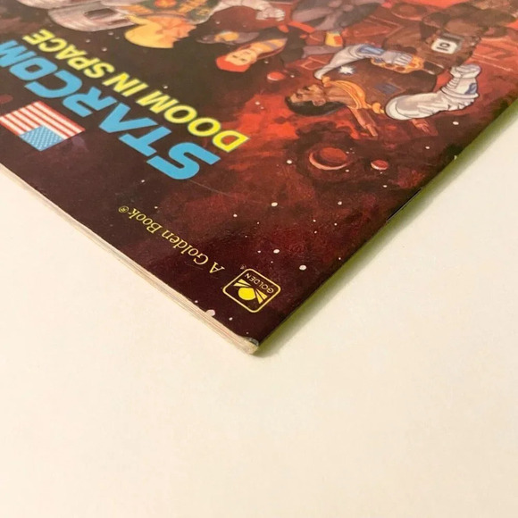 Vintage 1988 StarCom Doom In Space Book By Dwight Jon Zimmerman Golden Book - Picture 4 of 14